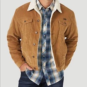 MENS SHERPA LINED CORD JACKET XL